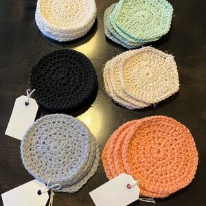 Crocheted coasters